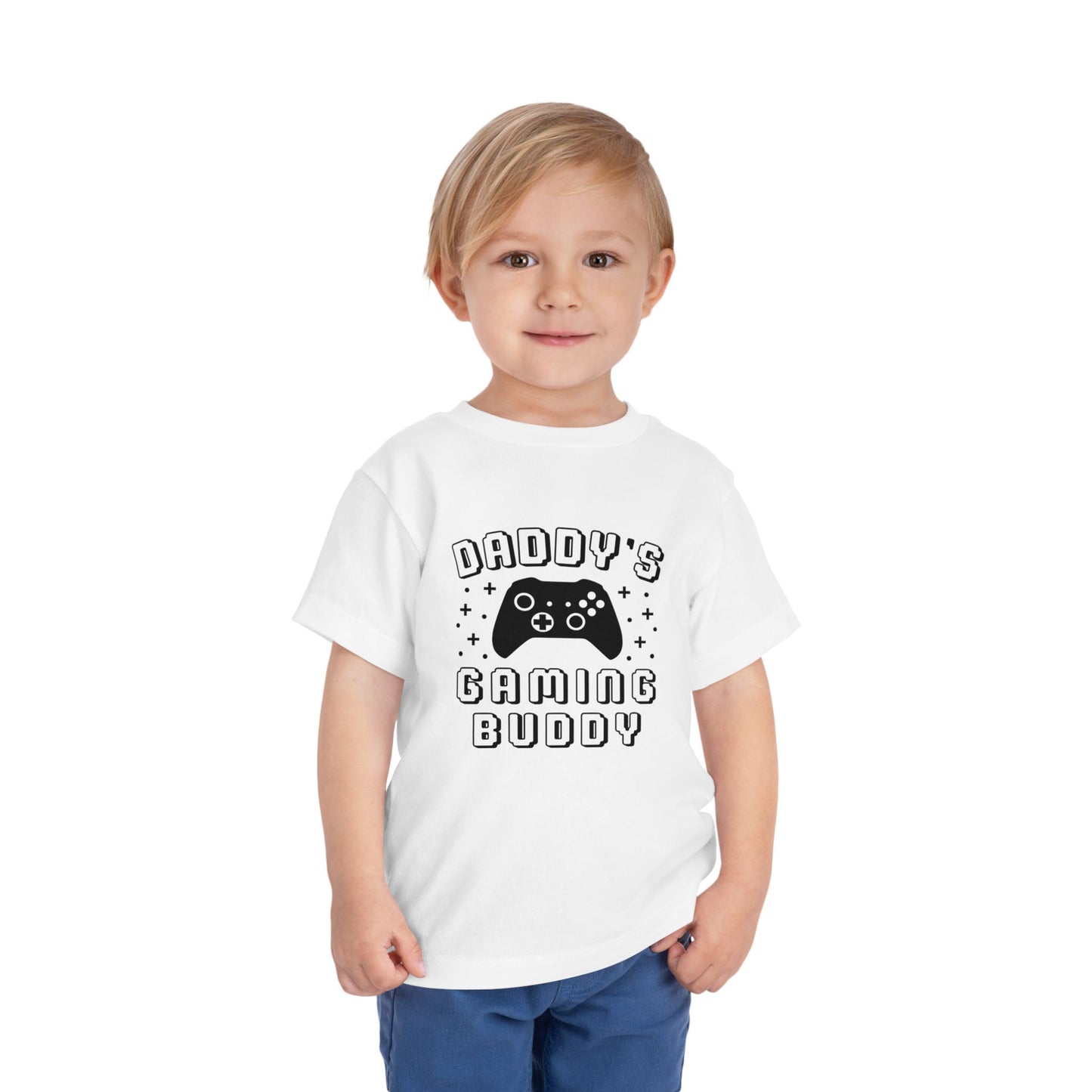 Gaming Buddy Toddler Tee, Kids Gaming Shirt, Father's Day Gift, Playdate Outfit, Fun Toddler Clothes