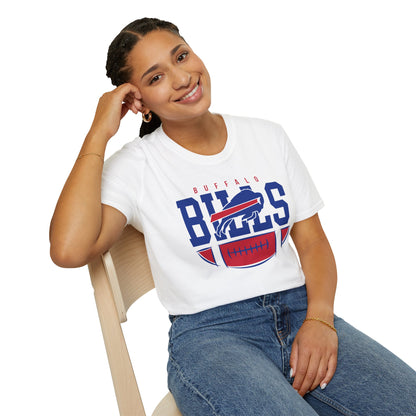 Buffalo Bills Unisex Softstyle T-Shirt | Game Day Attire, Sports Fan Apparel, Casual Wear, Gift for Sports Lovers