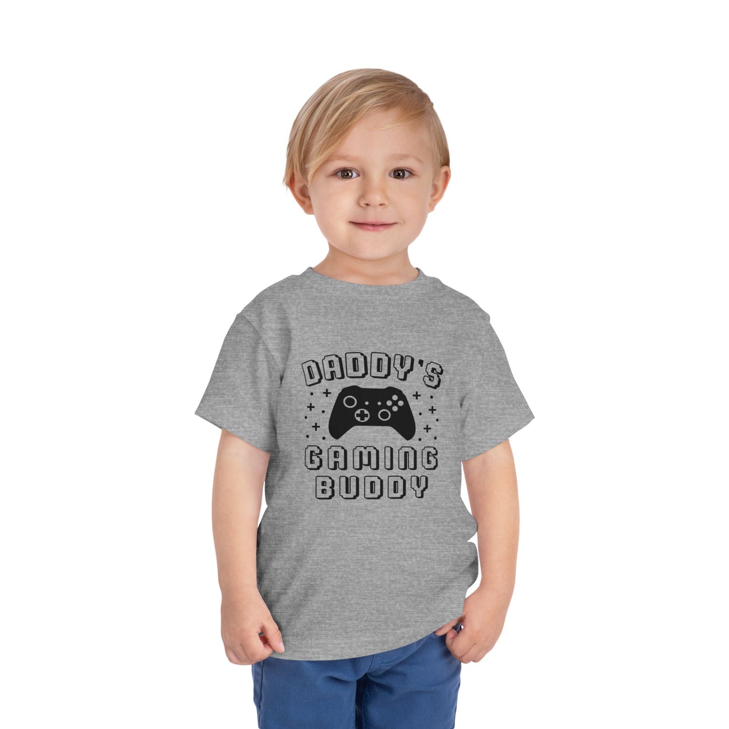 Gaming Buddy Toddler Tee, Kids Gaming Shirt, Father's Day Gift, Playdate Outfit, Fun Toddler Clothes