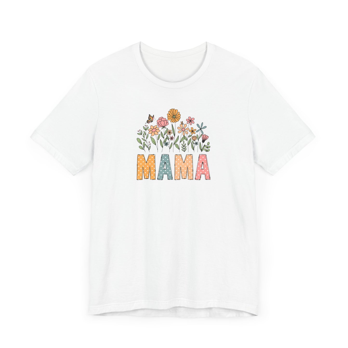 Floral Mama Tee - Perfect for Mother's Day, Baby Showers, Gifts for Moms, Casual Wear, Spring Fashion