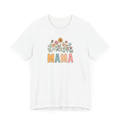 Floral Mama Tee - Perfect for Mother's Day, Baby Showers, Gifts for Moms, Casual Wear, Spring Fashion
