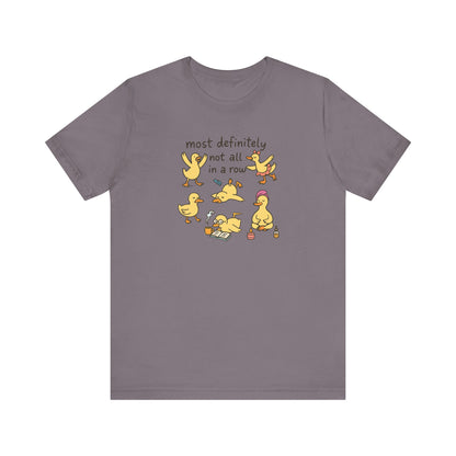 Funny Duck Graphic Tee - Most Definitely Not All in a Row | Quirky Unisex Shirt, Gift for Animal Lovers, Casual Wear, Birthday Gift, [...]