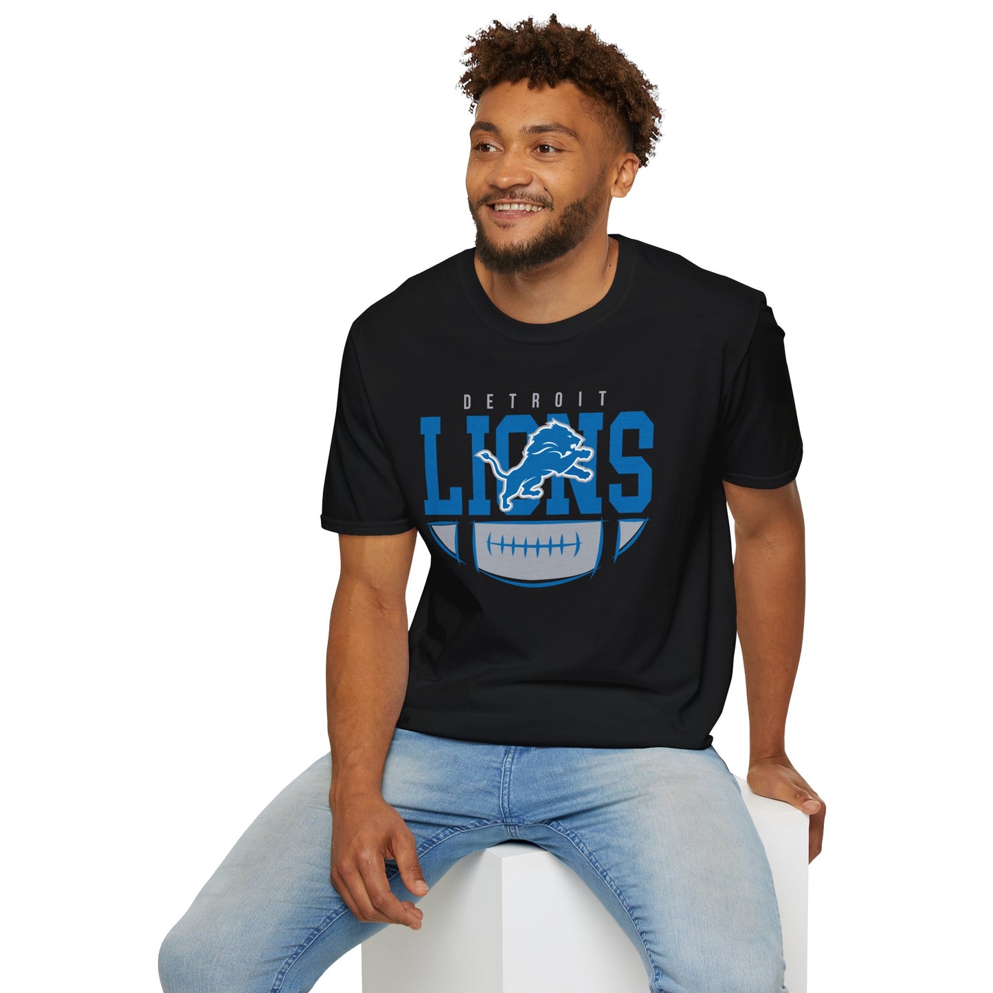 Detroit Lions Unisex Softstyle T-Shirt, Football Fan Tee, Game Day Shirt, Sports Apparel, NFL Merchandise