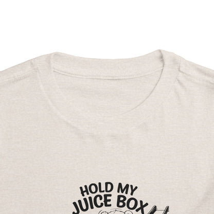 Toddler Short Sleeve Tee - "Hold My Juice Box and Watch This" Fun Kid's Shirt, Birthday Gift, Playdate Apparels, Cute Graphic Tee, [...]