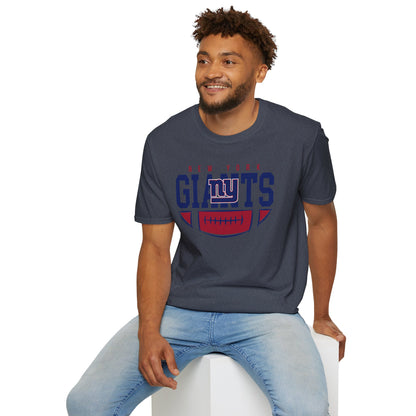 New York Giants Unisex Softstyle T-Shirt | NFL Fan Gear, Game Day Apparel, Sports Merchandise, Casual Wear, Gift for Football Lovers
