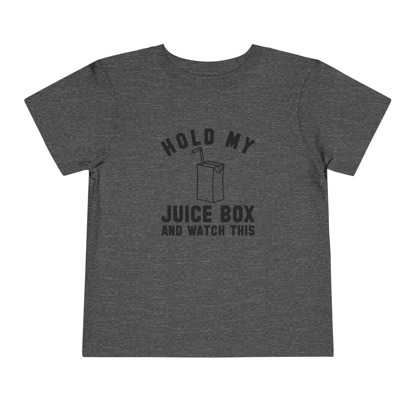 Fun Toddler Tee - "Hold My Juice Box and Watch This" - Perfect for Playdates, Birthdays, Summer Fun, Gift for Kids, Toddler Clothes
