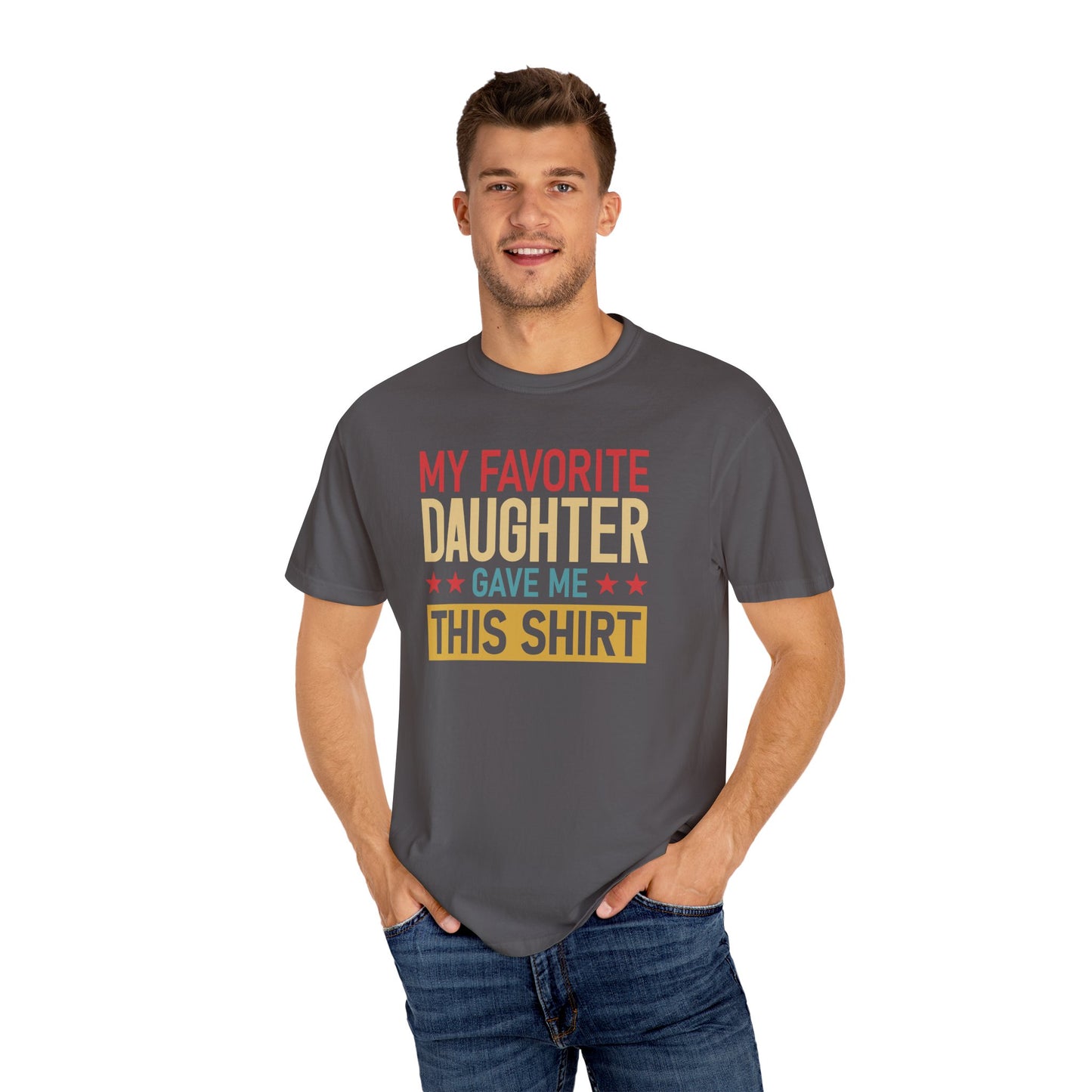 My Favorite Daughter T-shirt, Gift for Dad, Unisex Tee, Family Love Shirt, Father’s Day Gift, Casual Everyday Wear