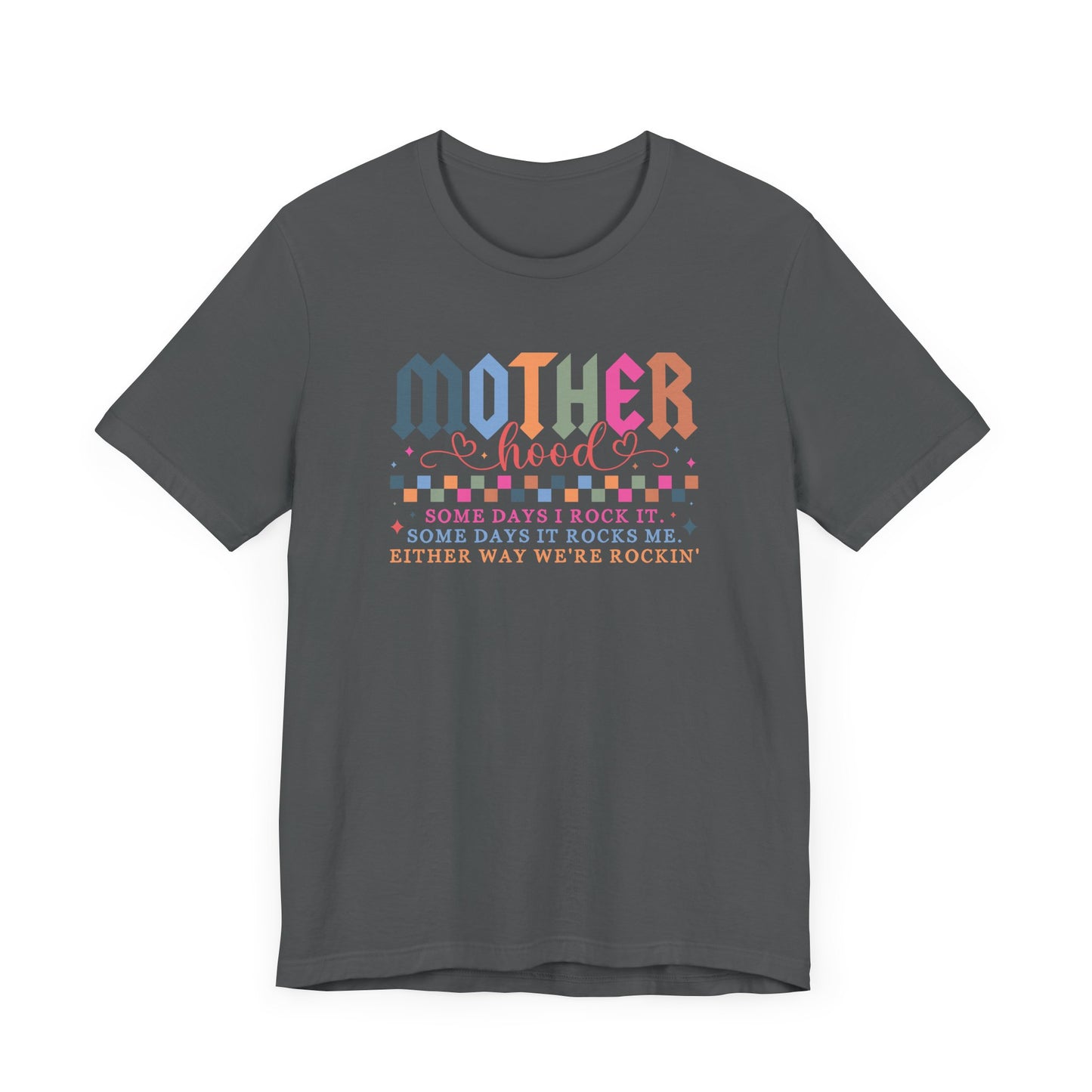 Rockin' Motherhood Tee | Unisex Jersey Short Sleeve Tee, Funny Mom Shirt, Gift for Mothers, Casual Wear, Parenting Tops