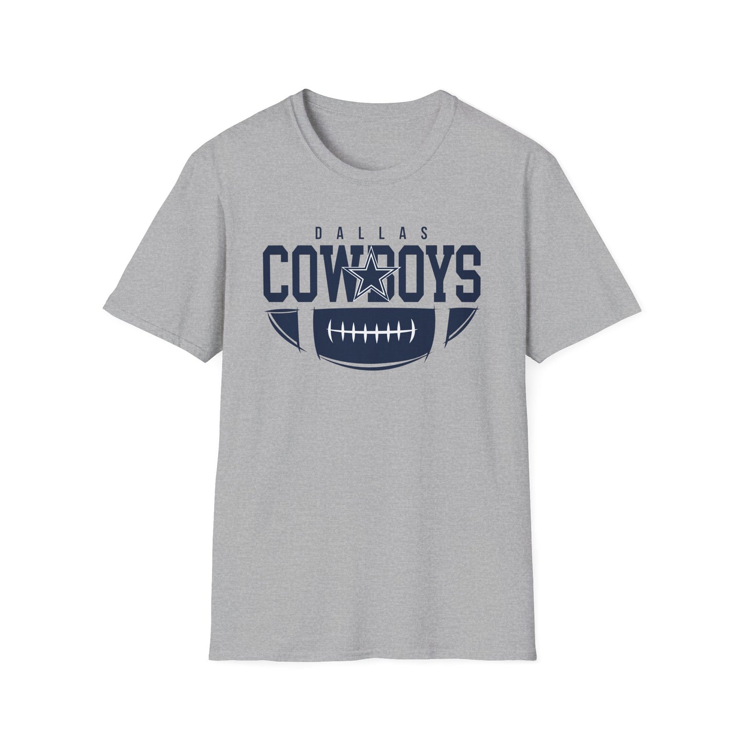 Dallas Cowboys Unisex Softstyle T-Shirt | Casual Fan Gear, Sports Apparel, Game Day Wear, Gift for Football Fans, Team Merchandise