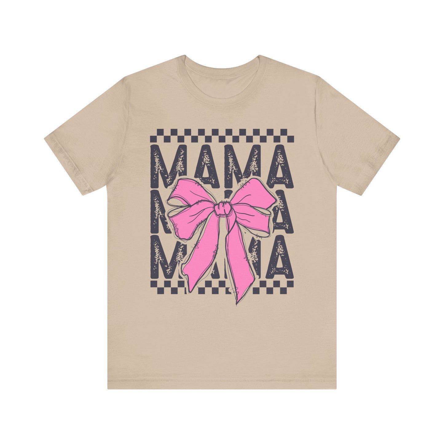 Cute Mama Bow Graphic Tee, Mother's Day Gift, Stylish T-Shirt for Moms, Everyday Wear, Birthday Gift for Her