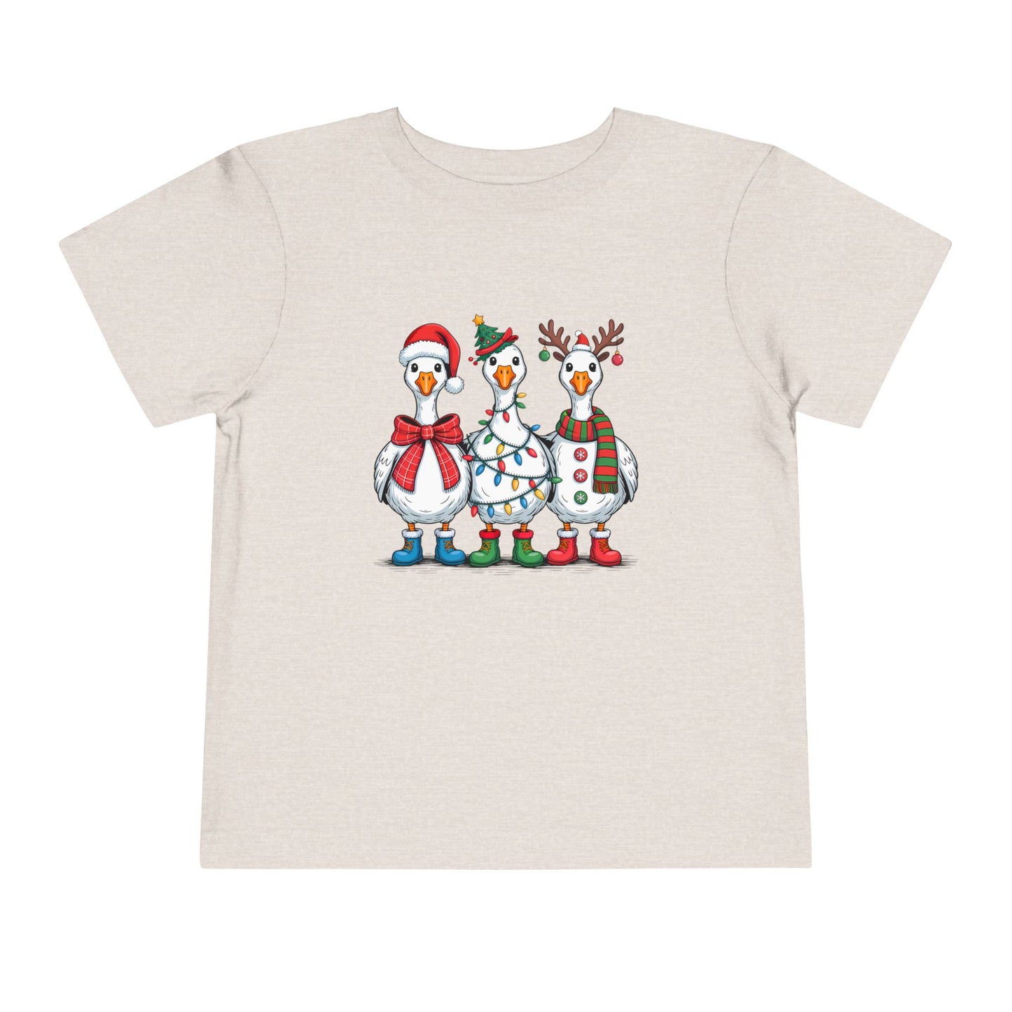 Toddler Tee — Cute Christmas Penguins Trio Holiday Shirt