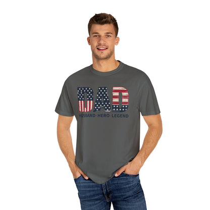 Patriotic Dad T-Shirt | Unisex Gift for Father's Day, American Hero Tee, Unique Dad Shirt, Casual Wear, Gift for Him