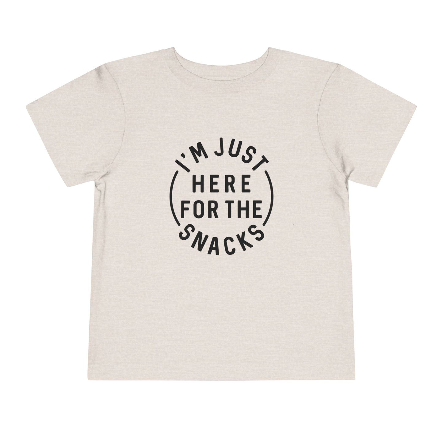 Toddler Snack Time Tee - Fun Kids T-Shirt, Toddler Birthday Gift, Snack Lover Apparel, Cute Playdate Top, Funny Kids Clothing