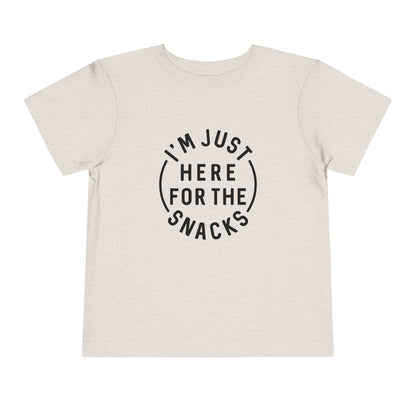 Toddler Snack Time Tee - Fun Kids T-Shirt, Toddler Birthday Gift, Snack Lover Apparel, Cute Playdate Top, Funny Kids Clothing