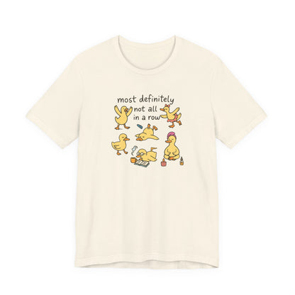 Funny Duck Graphic Tee - Most Definitely Not All in a Row | Quirky Unisex Shirt, Gift for Animal Lovers, Casual Wear, Birthday Gift, [...]