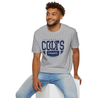Indianapolis Colts Unisex Softstyle T-Shirt, Football Tee, Game Day Apparel, Casualwear, Sports Fan Gear, Gift for Him/Her