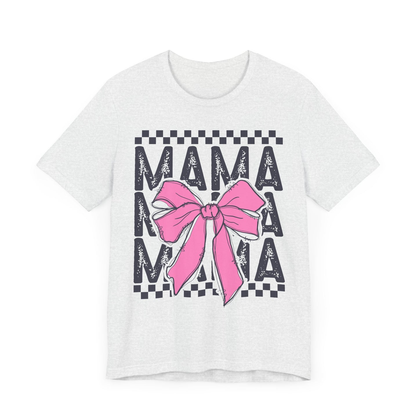 Cute Mama Bow Graphic Tee, Mother's Day Gift, Stylish T-Shirt for Moms, Everyday Wear, Birthday Gift for Her