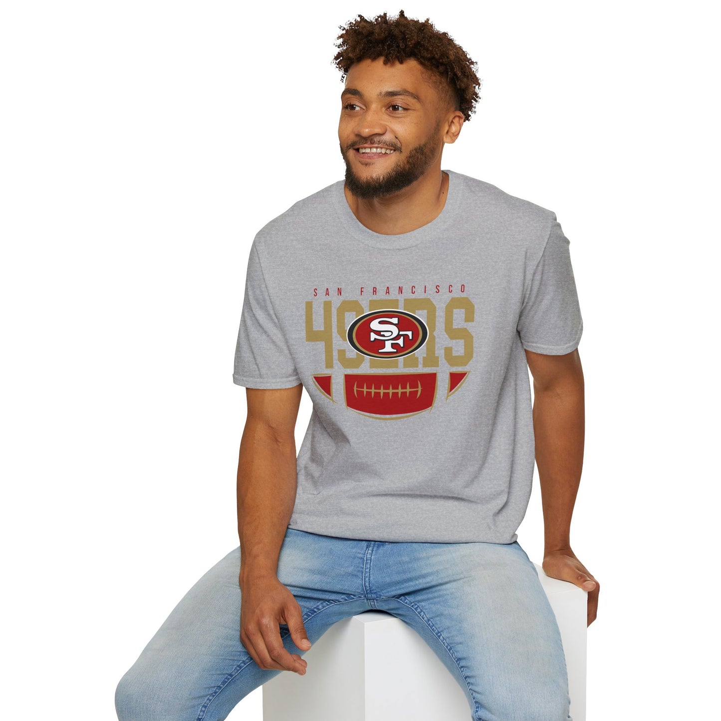 San Francisco 49ers Unisex Softstyle T-Shirt, NFL Fan Apparel, Game Day Tee, Sportswear, Gift for Football Lovers, Casual Style