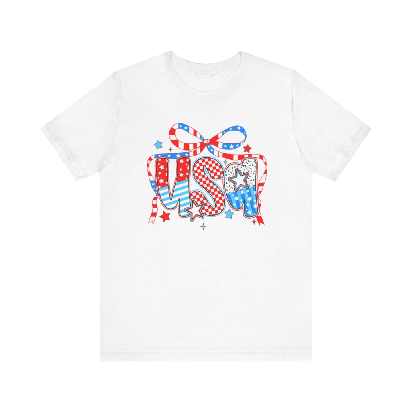Patriotic USA Tee, Casual Style, Summer Festivals, Independence Day, Family Gatherings, Gift for Him/Her