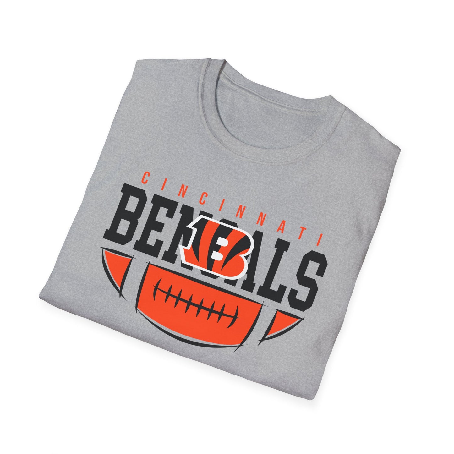 Cincinnati Bengals Fan T-Shirt, Unisex Softstyle Tee, Game Day Shirt, Sports Apparel, Casual Wear