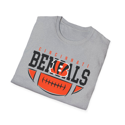 Cincinnati Bengals Fan T-Shirt, Unisex Softstyle Tee, Game Day Shirt, Sports Apparel, Casual Wear