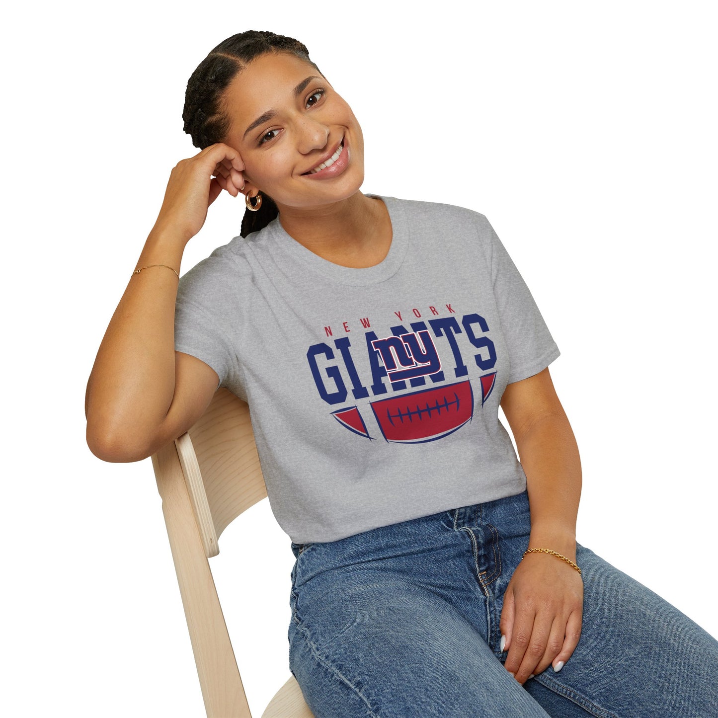 New York Giants Unisex Softstyle T-Shirt | NFL Fan Gear, Game Day Apparel, Sports Merchandise, Casual Wear, Gift for Football Lovers