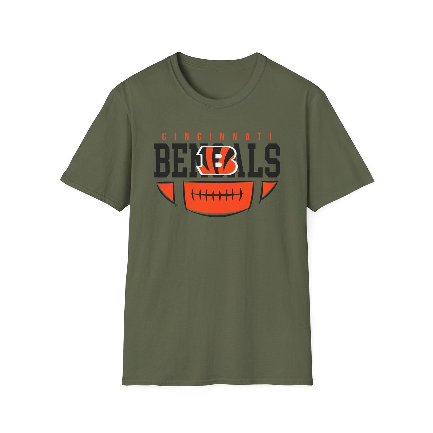 Cincinnati Bengals Fan T-Shirt, Unisex Softstyle Tee, Game Day Shirt, Sports Apparel, Casual Wear