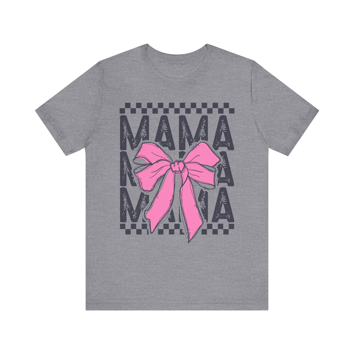 Cute Mama Bow Graphic Tee, Mother's Day Gift, Stylish T-Shirt for Moms, Everyday Wear, Birthday Gift for Her