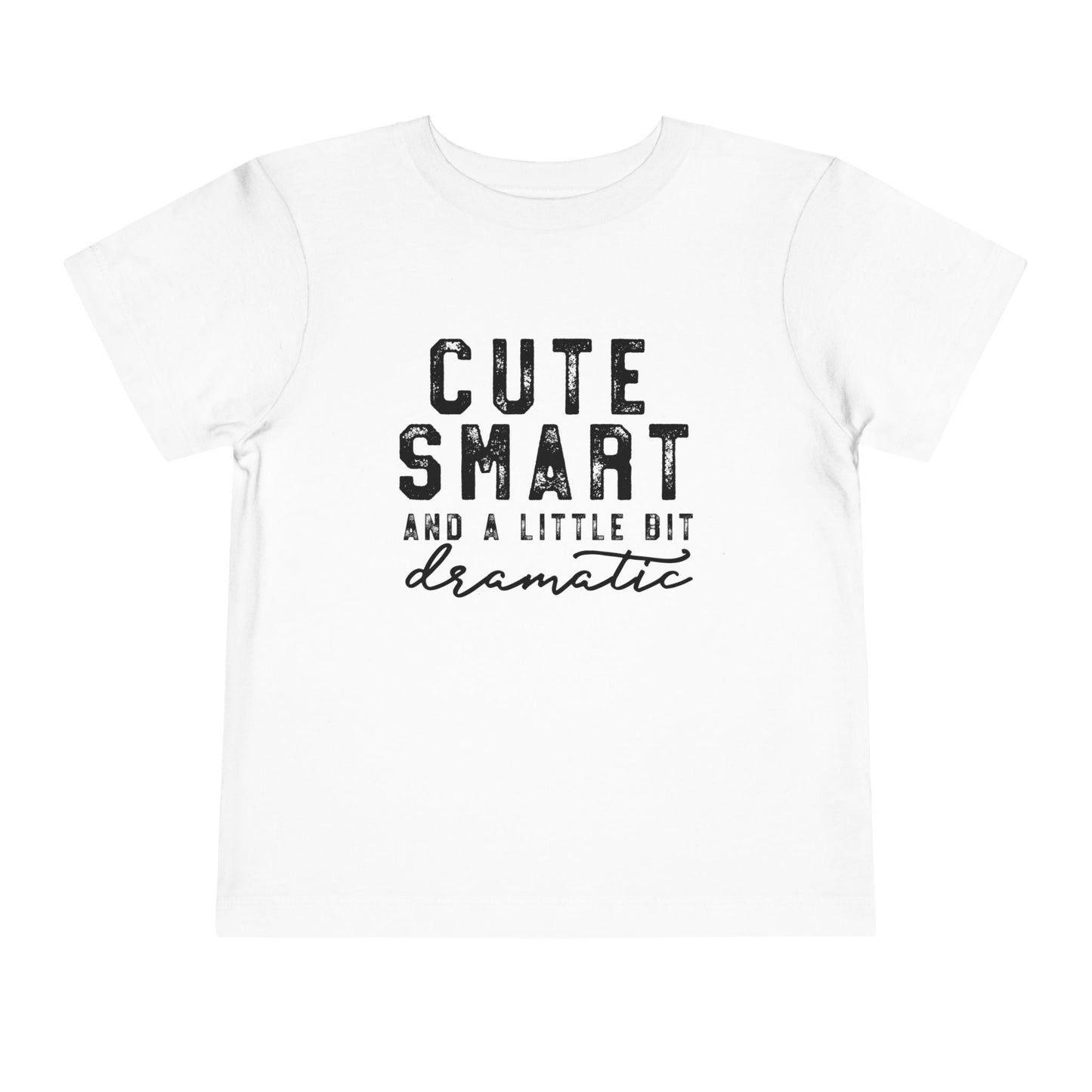 Cute & Smart Toddler Short Sleeve Tee - Fun Gift for Kids, Birthday Outfits, Playtime Apparel, Unique Toddler Fashion