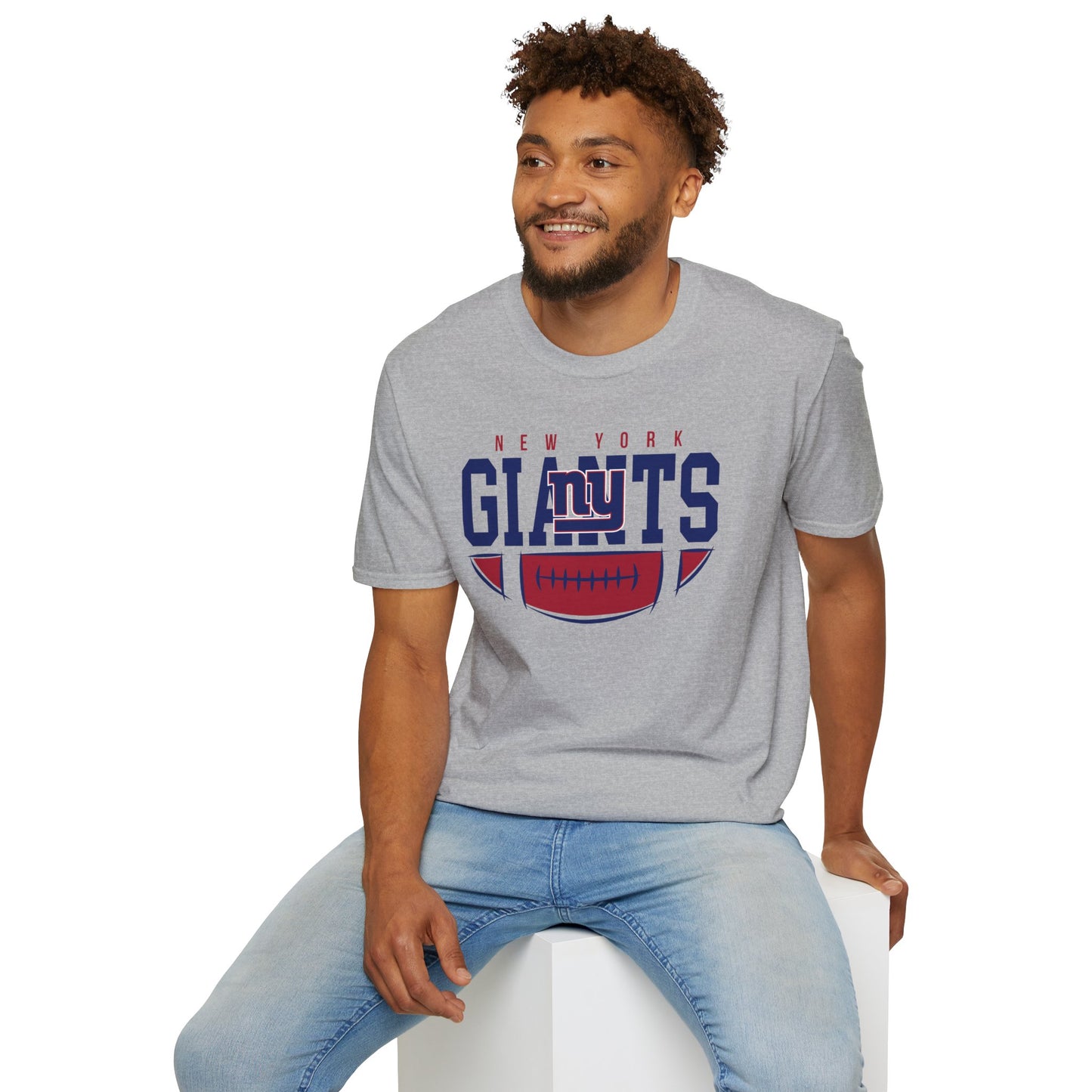 New York Giants Unisex Softstyle T-Shirt | NFL Fan Gear, Game Day Apparel, Sports Merchandise, Casual Wear, Gift for Football Lovers