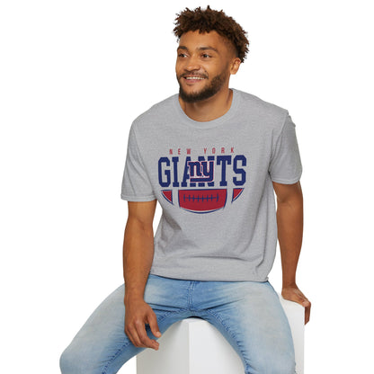New York Giants Unisex Softstyle T-Shirt | NFL Fan Gear, Game Day Apparel, Sports Merchandise, Casual Wear, Gift for Football Lovers