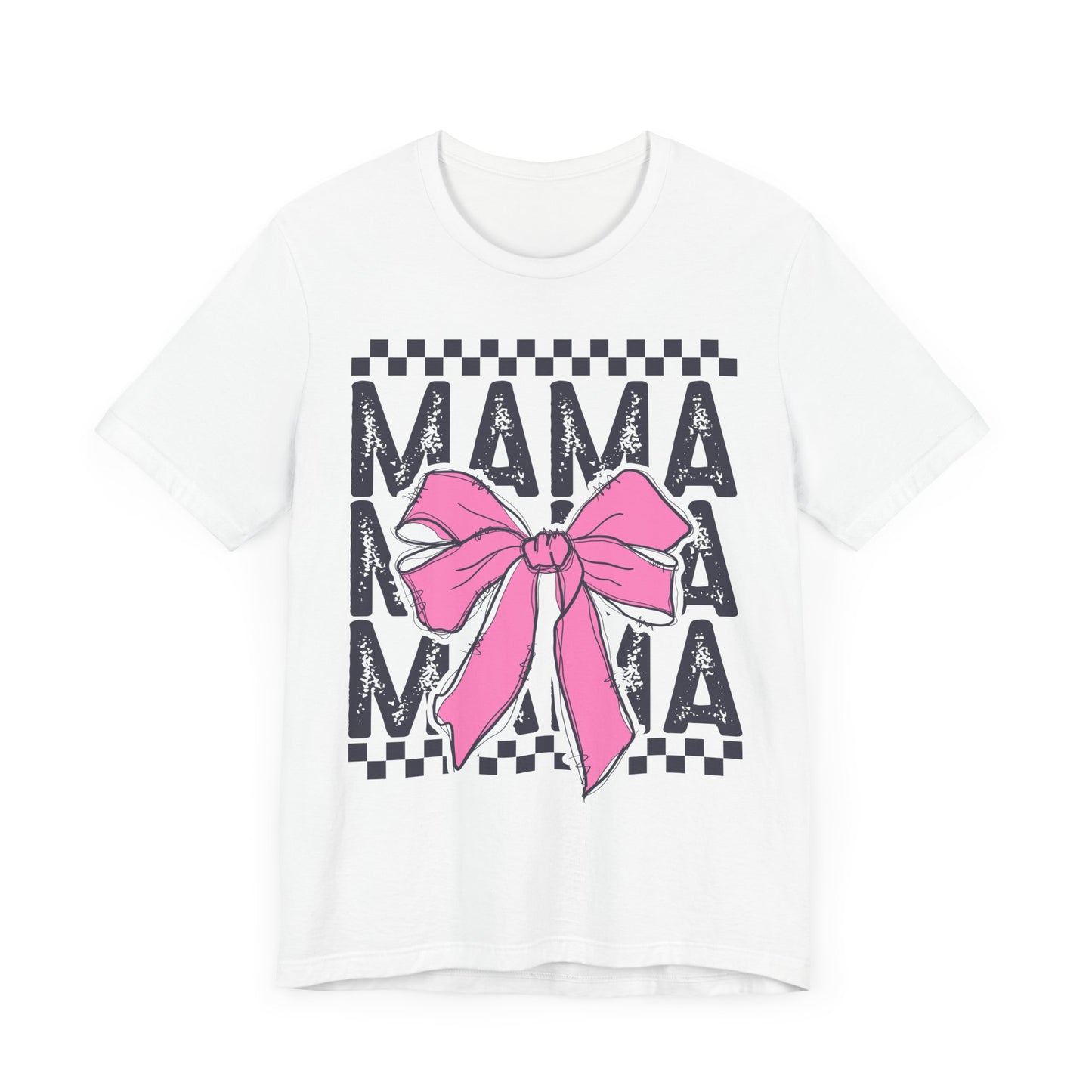 Cute Mama Bow Graphic Tee, Mother's Day Gift, Stylish T-Shirt for Moms, Everyday Wear, Birthday Gift for Her
