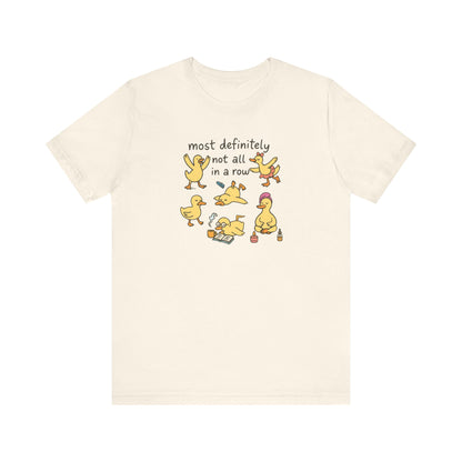 Funny Duck Graphic Tee - Most Definitely Not All in a Row | Quirky Unisex Shirt, Gift for Animal Lovers, Casual Wear, Birthday Gift, [...]