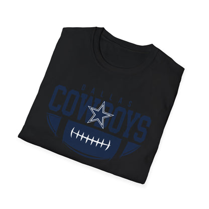 Dallas Cowboys Unisex Softstyle T-Shirt | Casual Fan Gear, Sports Apparel, Game Day Wear, Gift for Football Fans, Team Merchandise