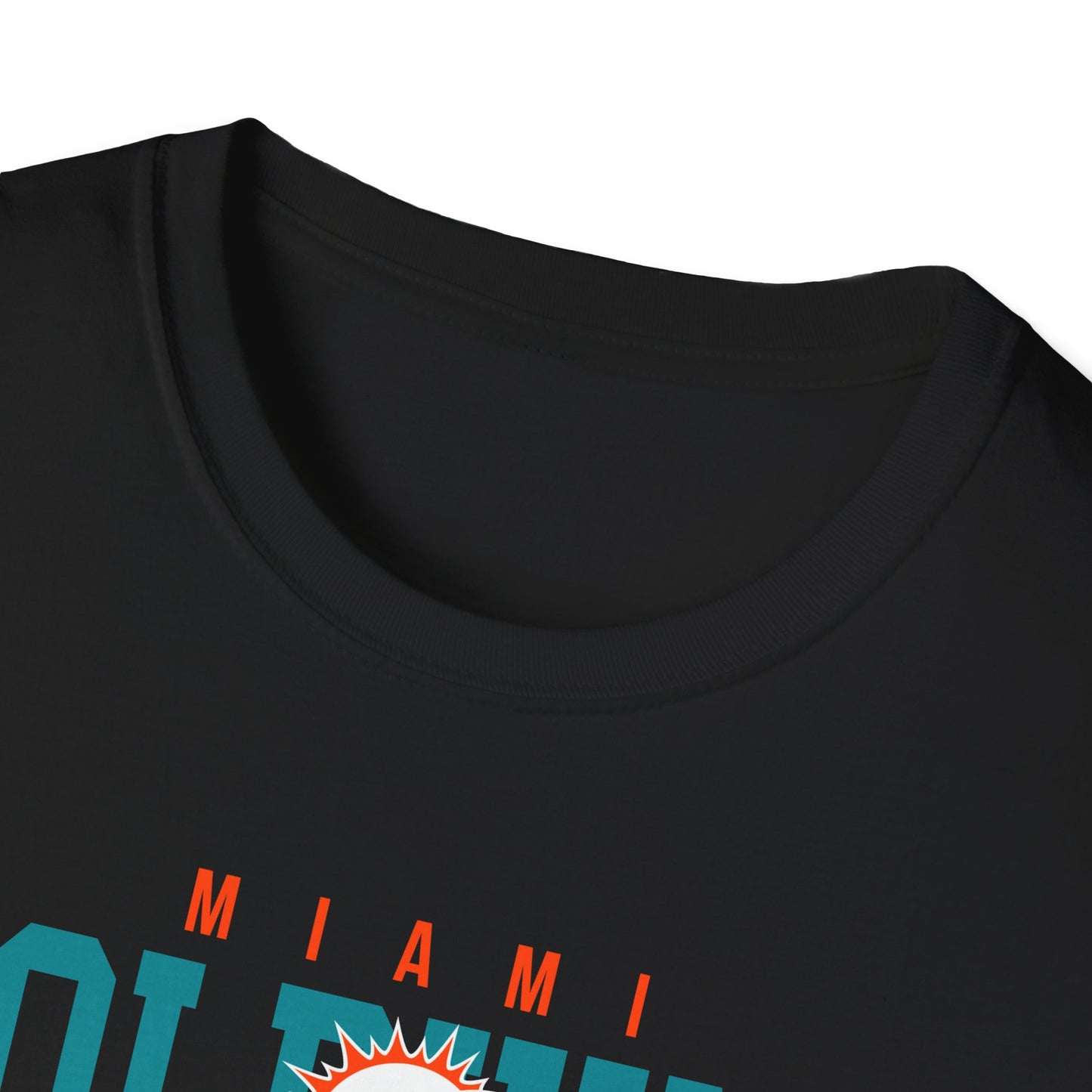 Miami Dolphins Retro Softstyle T-Shirt, Casual Sportswear, Game Day Apparel, Unisex Tee, Football Fan Gift