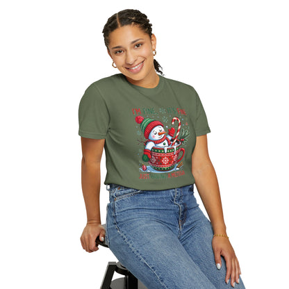 Holiday Snowman T-Shirt — "I'm Fine, It's Fine, Just Having a Meltdown" Christmas Graphic Tee