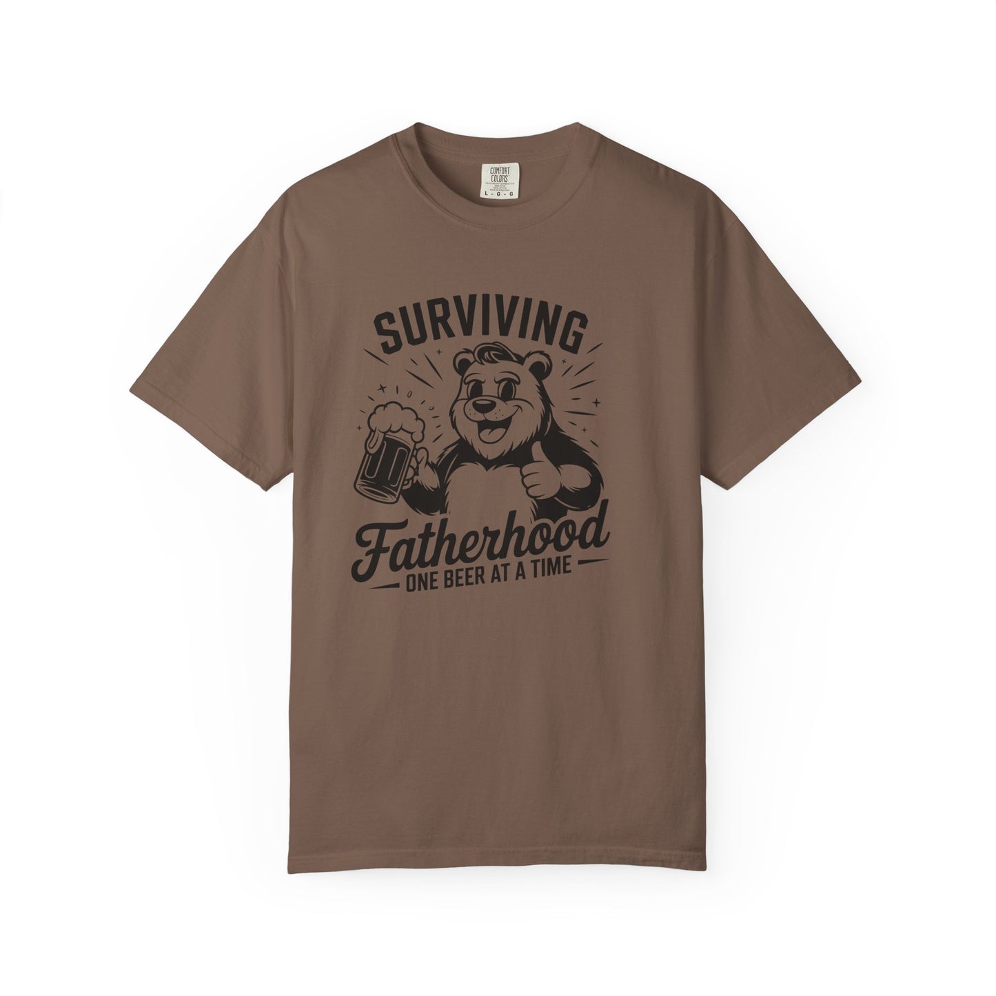 Surviving Fatherhood T-Shirt | Funny Gift for Dads | Casual, Gift for Father's Day, New Dad Shirt, Beer Lovers Tee
