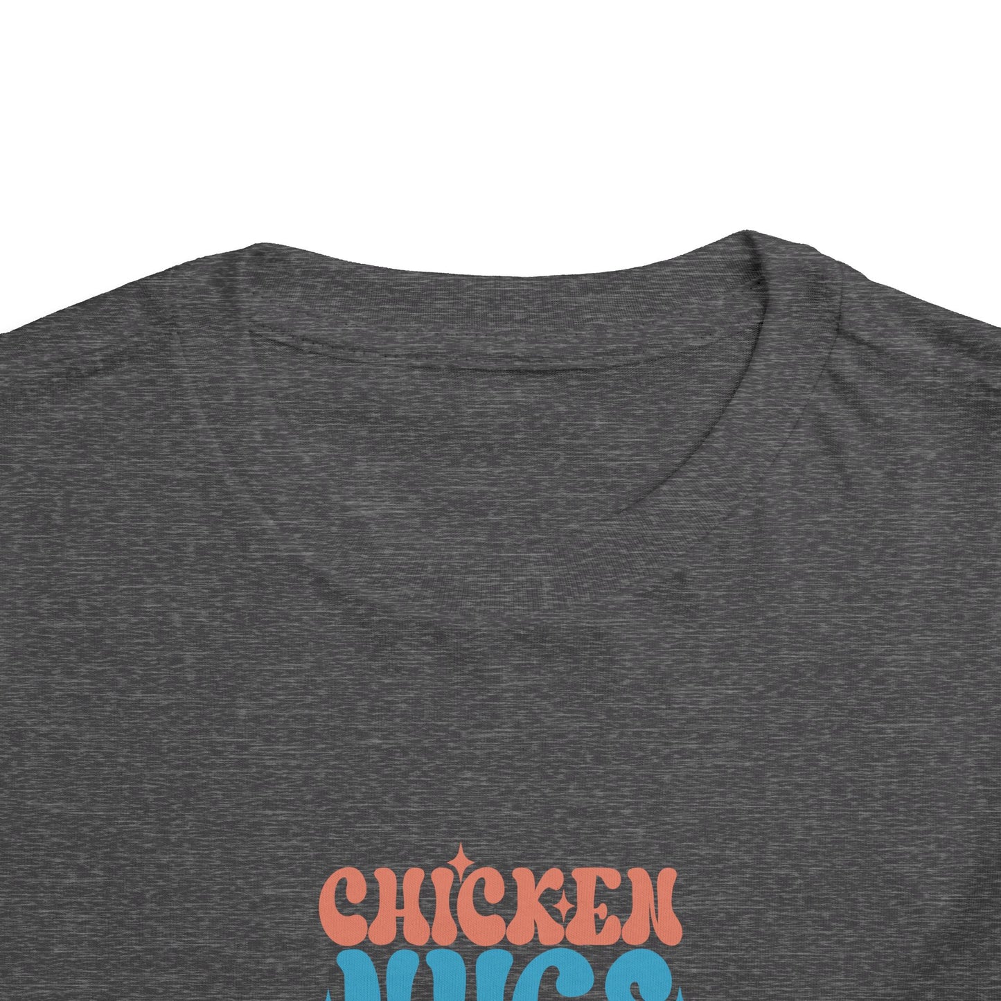 Toddler Short Sleeve Tee - 'Chicken Hugs & Mama's Hugs' - Cute Kid's T-Shirt, Fun Gift for Birthdays, Playdates, Family Gatherings