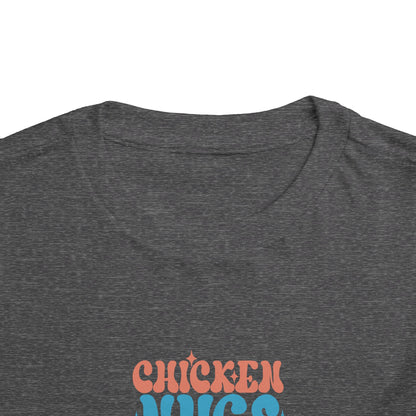 Toddler Short Sleeve Tee - 'Chicken Hugs & Mama's Hugs' - Cute Kid's T-Shirt, Fun Gift for Birthdays, Playdates, Family Gatherings
