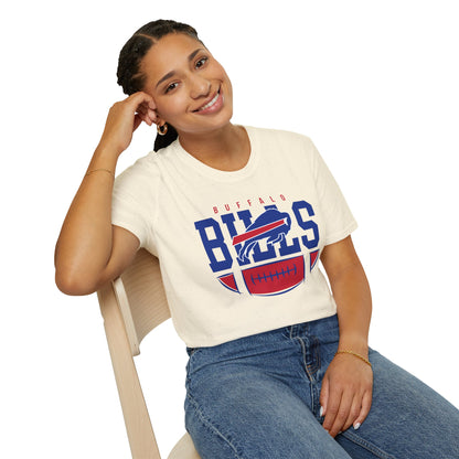 Buffalo Bills Unisex Softstyle T-Shirt | Game Day Attire, Sports Fan Apparel, Casual Wear, Gift for Sports Lovers