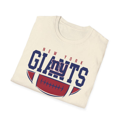 New York Giants Unisex Softstyle T-Shirt | NFL Fan Gear, Game Day Apparel, Sports Merchandise, Casual Wear, Gift for Football Lovers