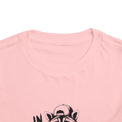 Toddler Raccoon Tee - Adorable Toddler Short Sleeve Shirt, Cute Baby Clothes, Gift for Kids, Playtime Apparel, Cartoon Character Top