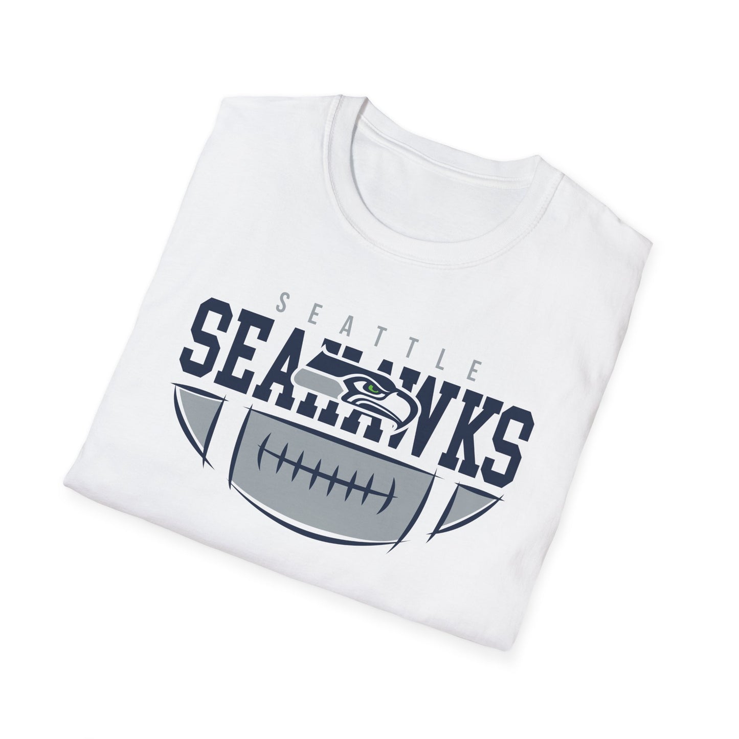 Seattle Seahawks Unisex Softstyle T-Shirt | NFL Fan Apparel, Game Day Shirt, Sports Gift, Casual Wear, Team Spirit Tee