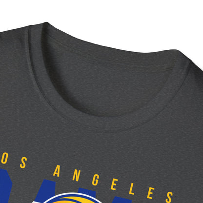 Los Angeles Rams Unisex Softstyle T-Shirt, Football Fan Apparel, Game Day Outfit, Sports Gift, Casual Wear, Team Spirit Tee