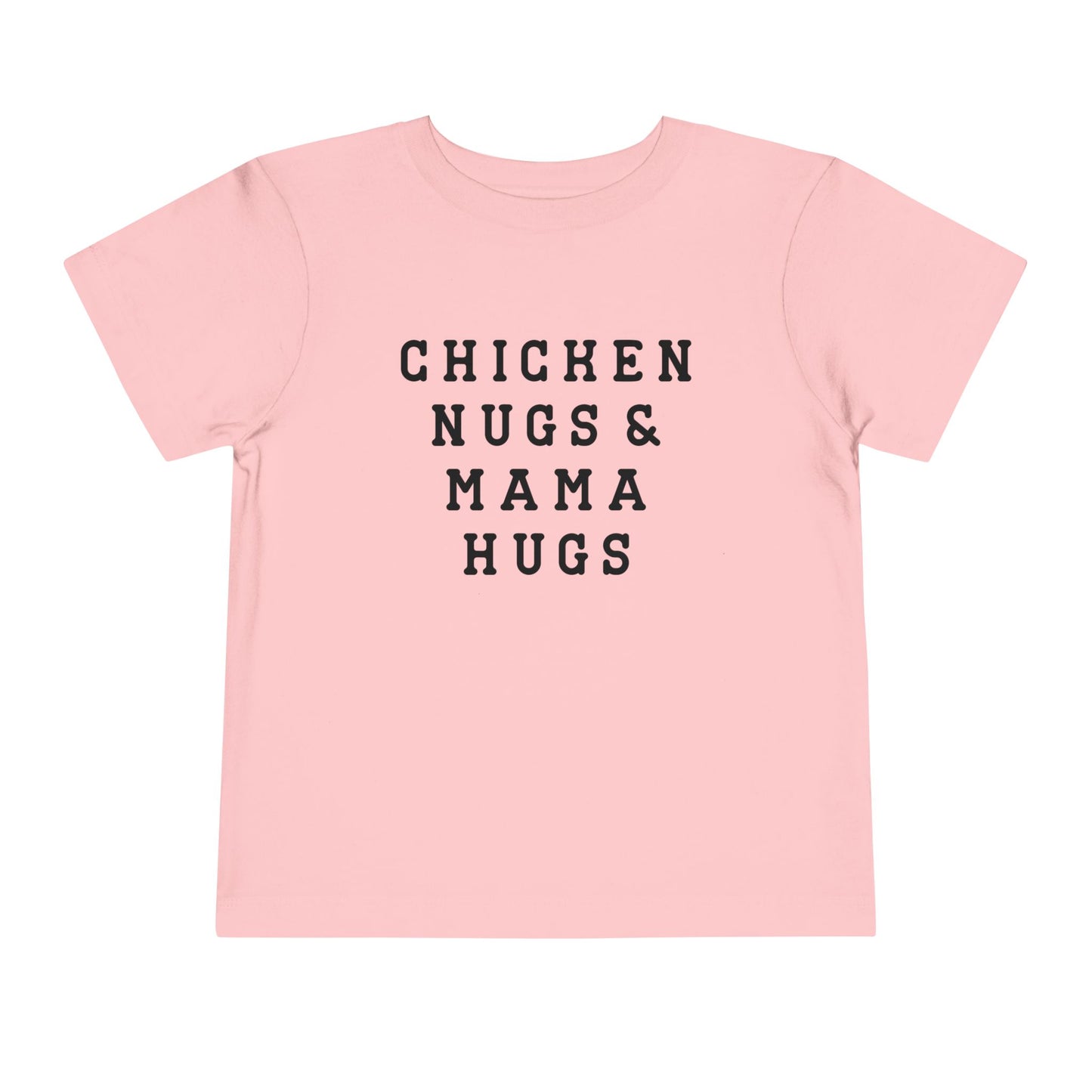 Toddler Chicken Nugs & Mama Hugs Tee - Cute Kids Shirt, Funny Toddler Tee, Gift for Moms, Baby Shower Gift, Playdate Outfit