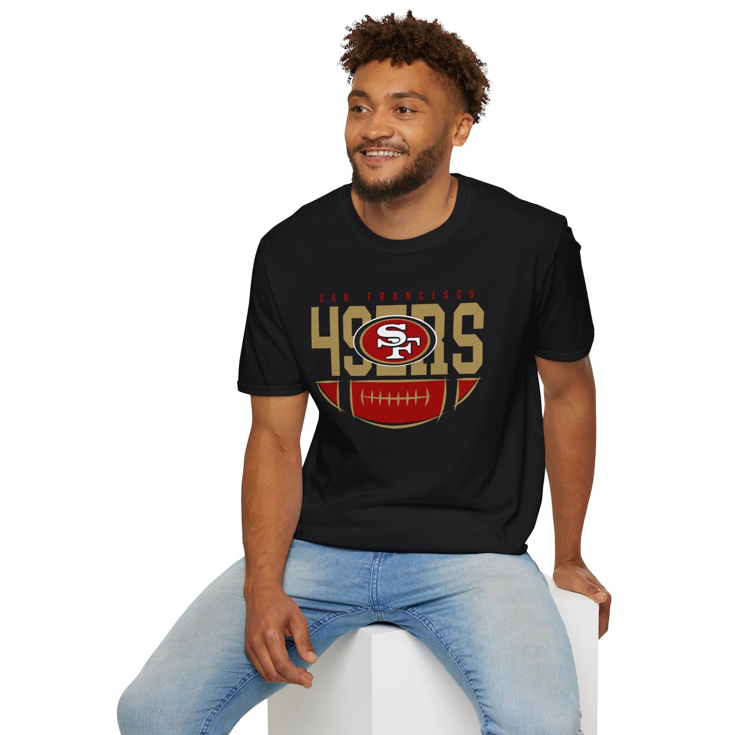 San Francisco 49ers Unisex Softstyle T-Shirt, NFL Fan Apparel, Game Day Tee, Sportswear, Gift for Football Lovers, Casual Style