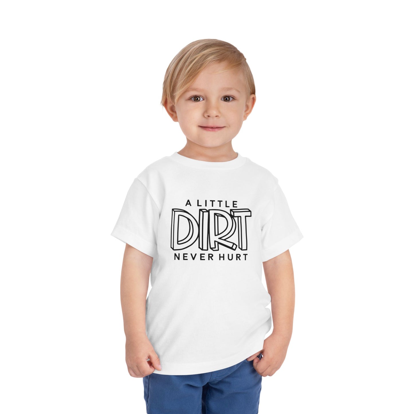 Toddler Dirt Never Hurt Tee, Kids Shirt, Playful Toddler Tee, Children's T-Shirt, Outdoor Fun, Birthday Gift, Playdate Attire