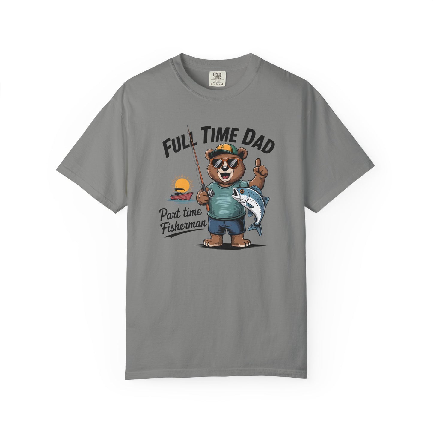 Relaxed Fisherman T-shirt for Dads, Perfect for Father's Day, Fishing Trips, Unisex Gift, Casual Wear, Summer Adventures