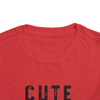 Cute & Smart Toddler Short Sleeve Tee - Fun Gift for Kids, Birthday Outfits, Playtime Apparel, Unique Toddler Fashion