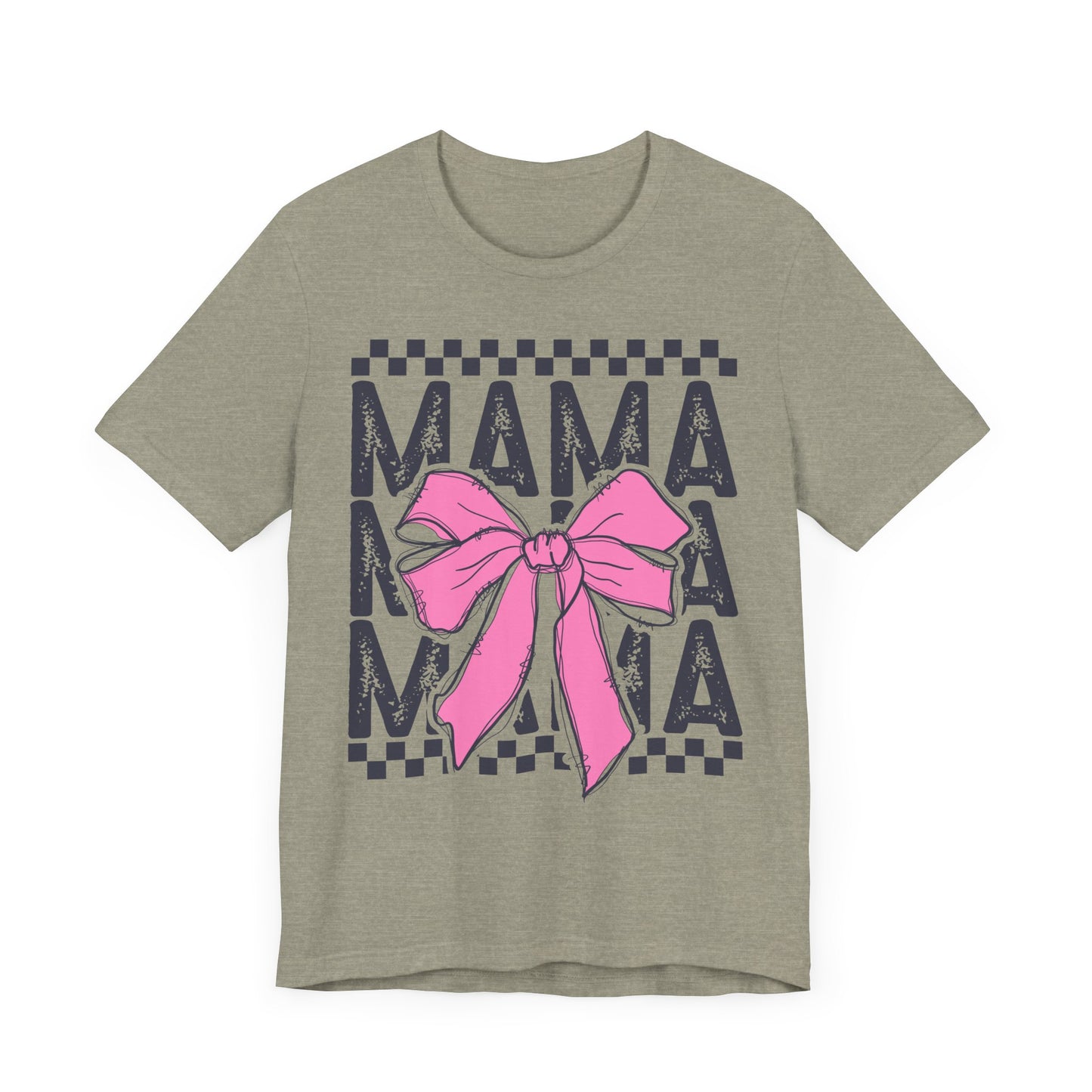 Cute Mama Bow Graphic Tee, Mother's Day Gift, Stylish T-Shirt for Moms, Everyday Wear, Birthday Gift for Her